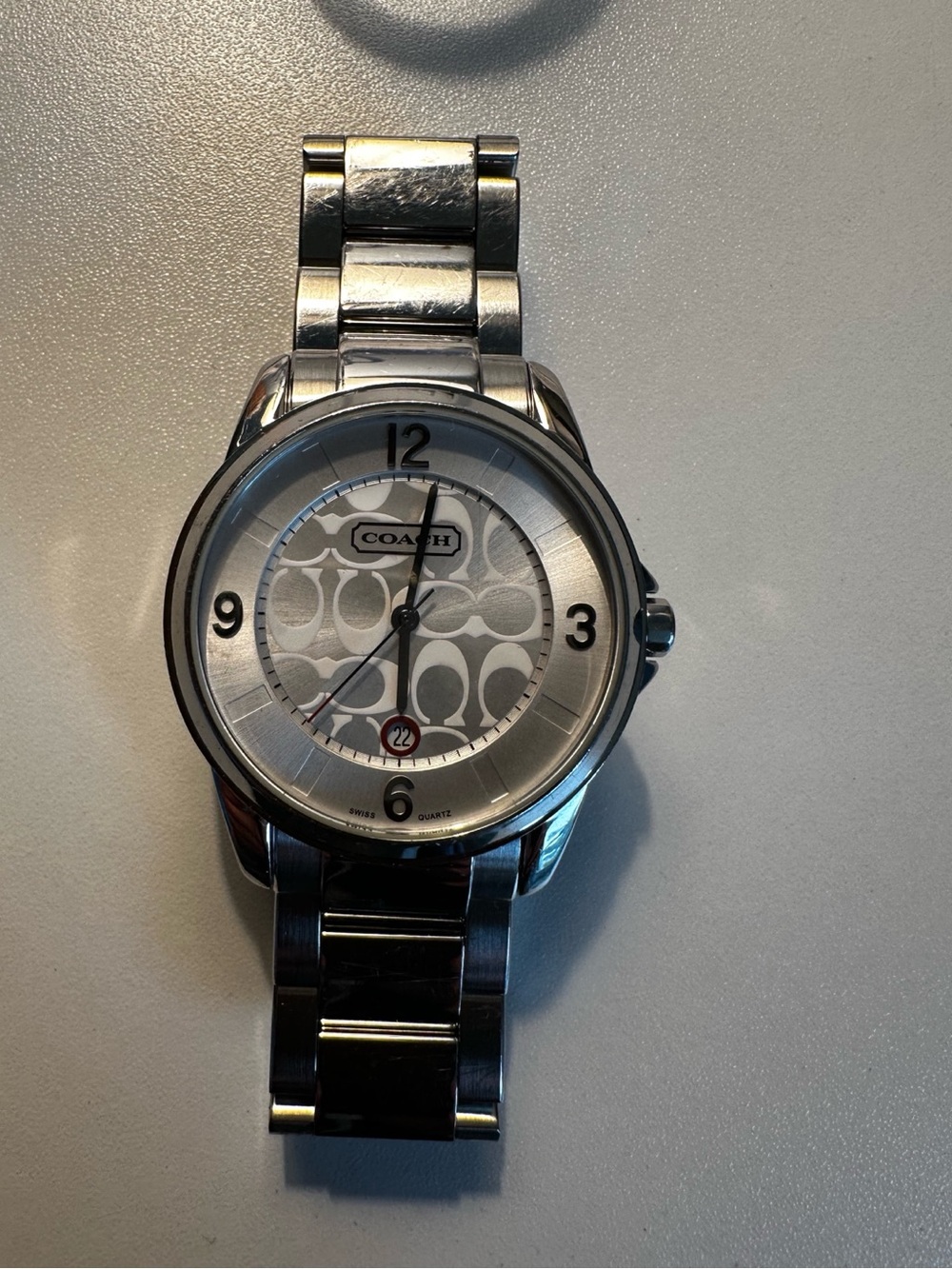 ✨ Coach Silver Stainless Steel Signature Watch ✨